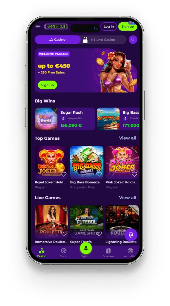 gambloria app
